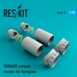 Reskit RSU72-0051 - 1/72 TORNADO exhaust nozzles for Hasegawa scale Resin Detail
