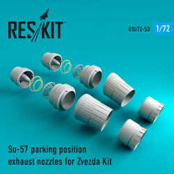 Reskit RSU72-0053 - 1/72 Su-57 parking position exhaust nozzles for Zvezda Kit