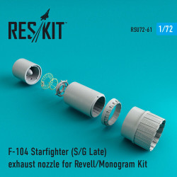 Reskit RSU72-0061 - 1/72 F-104 Starfighter (S/G) exhaust nozzle Revell/Monogram