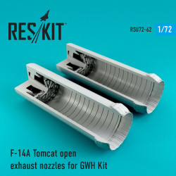 Reskit RSU72-0062 - 1/72 F-14A Tomcat open exhaust nozzles for GWH Kit model