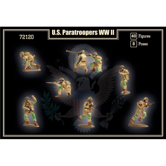 Mars Figures 72120 - 1/72 - U.S. Paratroopers WW II 40 figures