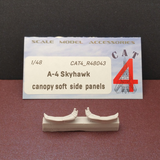 CAT4 R48043 - 1/48 - A-4 Skyhawk canopy soft side panels. Resin parts