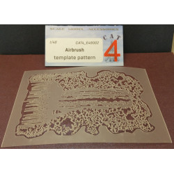 CAT4 E48002 - 1/48 - Airbrush template pattern (soft). Photo etched Stencil