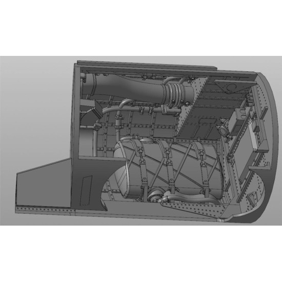 Metallic Details B-17. Wheel wells (Revell/Monogram) 1/48 MDR4864 scale model resin kit