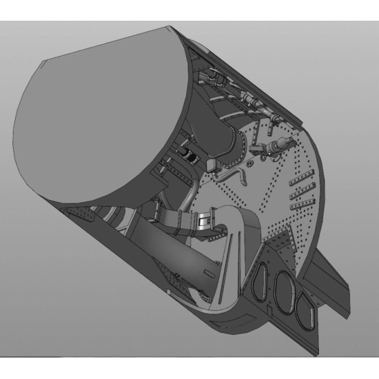 Metallic Details B-17. Wheel wells (Revell/Monogram) 1/48 MDR4864 scale model resin kit