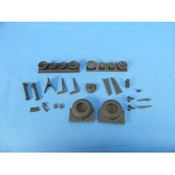 Metallic Details B-17. Wheels uncovered (Revell/Monogram) 1/48 MDR4866 scale model resin kit