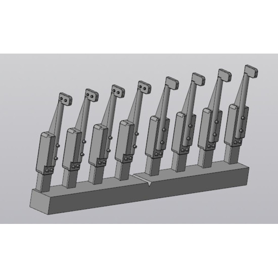 Metallic Details Control handles. Part 1 1/48 MDR4868 scale model resin kit