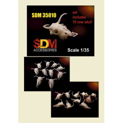 SDM 35010 - 1/35 - Cow skull. 10 pcs. SDM Accessories