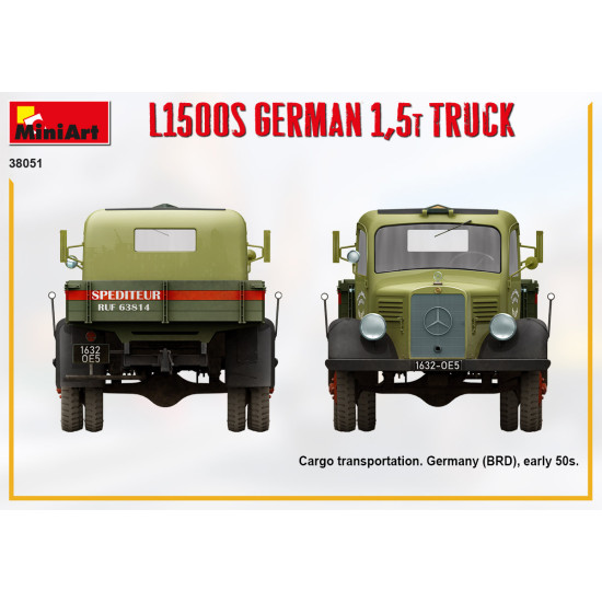 Miniart 38051- 1/35 L1500s German 1,5t truck, scale model kit