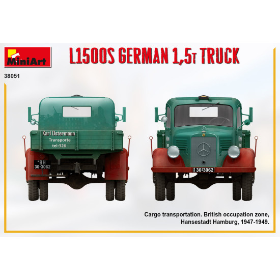 Miniart 38051- 1/35 L1500s German 1,5t truck, scale model kit