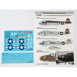 Foxbot 72-041 - 1/72 Decals B-25G/J Mitchell Pin-Up Nose Art and stencils Part 7