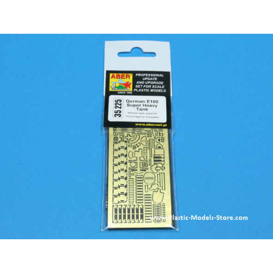 German E100 Super Heavy Tank photo-etched set 1/35 Aber 35225 German E100 Super Heavy Tank photo-etched set 1/35 Aber 35225