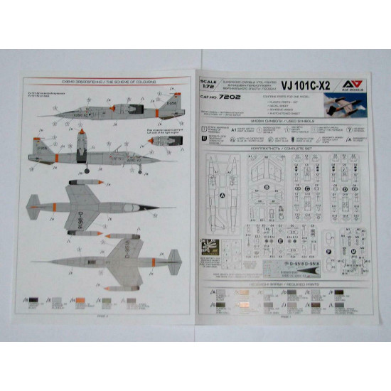 A&A Models AA7202 - 1/72 - VJ101C-X2 Supersonic-capable VTOL fighter