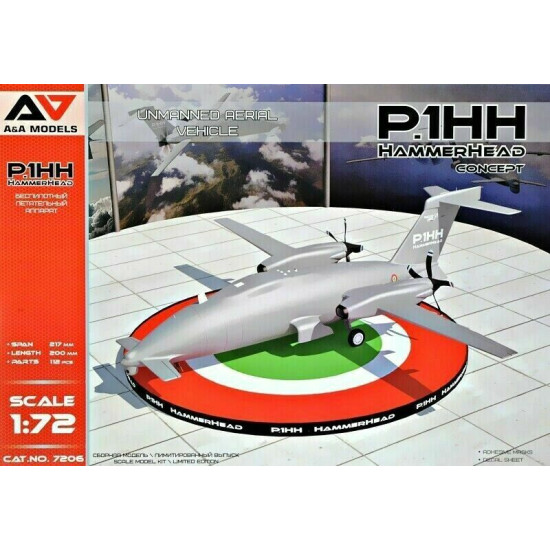 A&A Models AA7206 - 1/72 - P1.HH Hammerhead Concept UAV