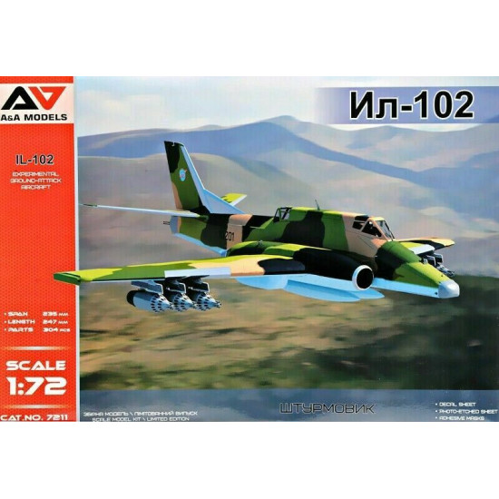 A&A Models AA7211 - 1/72 - IL-102 Experimental ground-attack aircraft