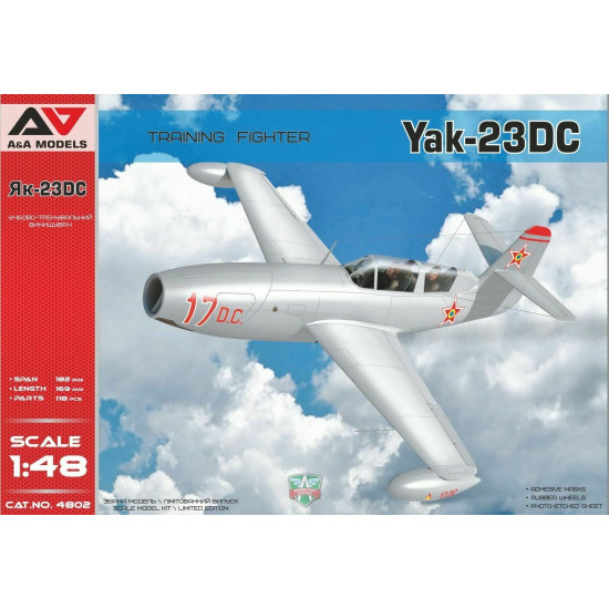 A&A Models 1/48 YAKOVLEV Yak-23UTI Soviet Military Jet Trainer 