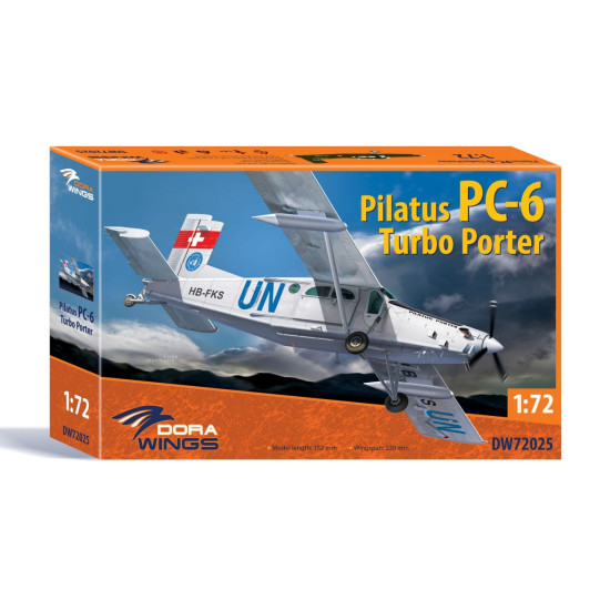 Dora Wings 72025 - 1/72 - Pilatus PC-6 Turbo Porter. Scale model kit