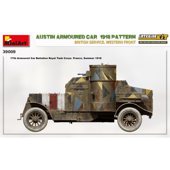 Miniart 39009 - 1/35 - Austin armoured car 1918 pattern. scale plastic model