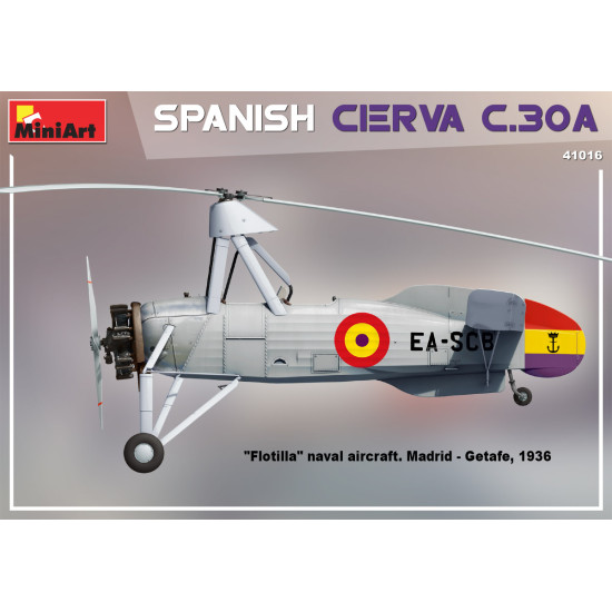 Miniart 41016 - 1/35 - Spanish Cierva C.30A, Reconnaissance gyroplane, scale