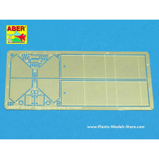 Rear large fuel tanks for T-34/76 photo-etched set 1/35 Aber 35A097