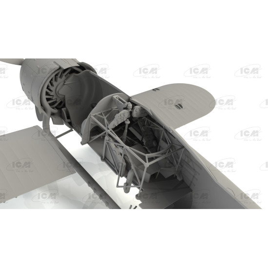 ICM 32022 - 1/32 - Fighter CR. 42 LW with German pilots Plastic Model Store