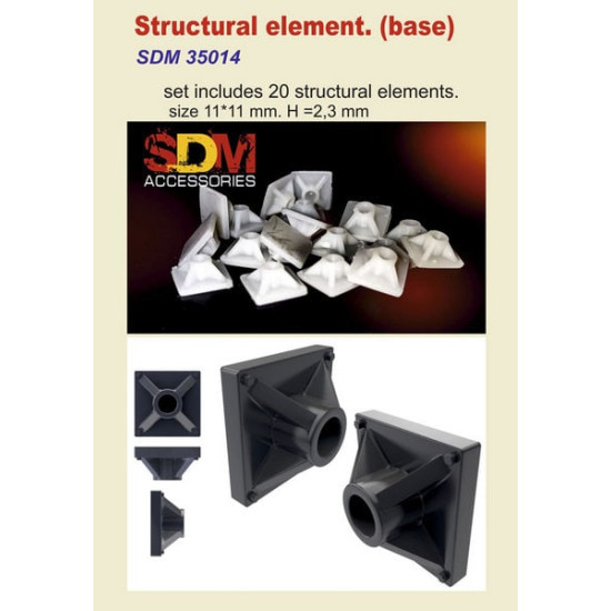 SDM 35014 - 1/35 - Structural element (base) 20 pcs Diorama accessories scale