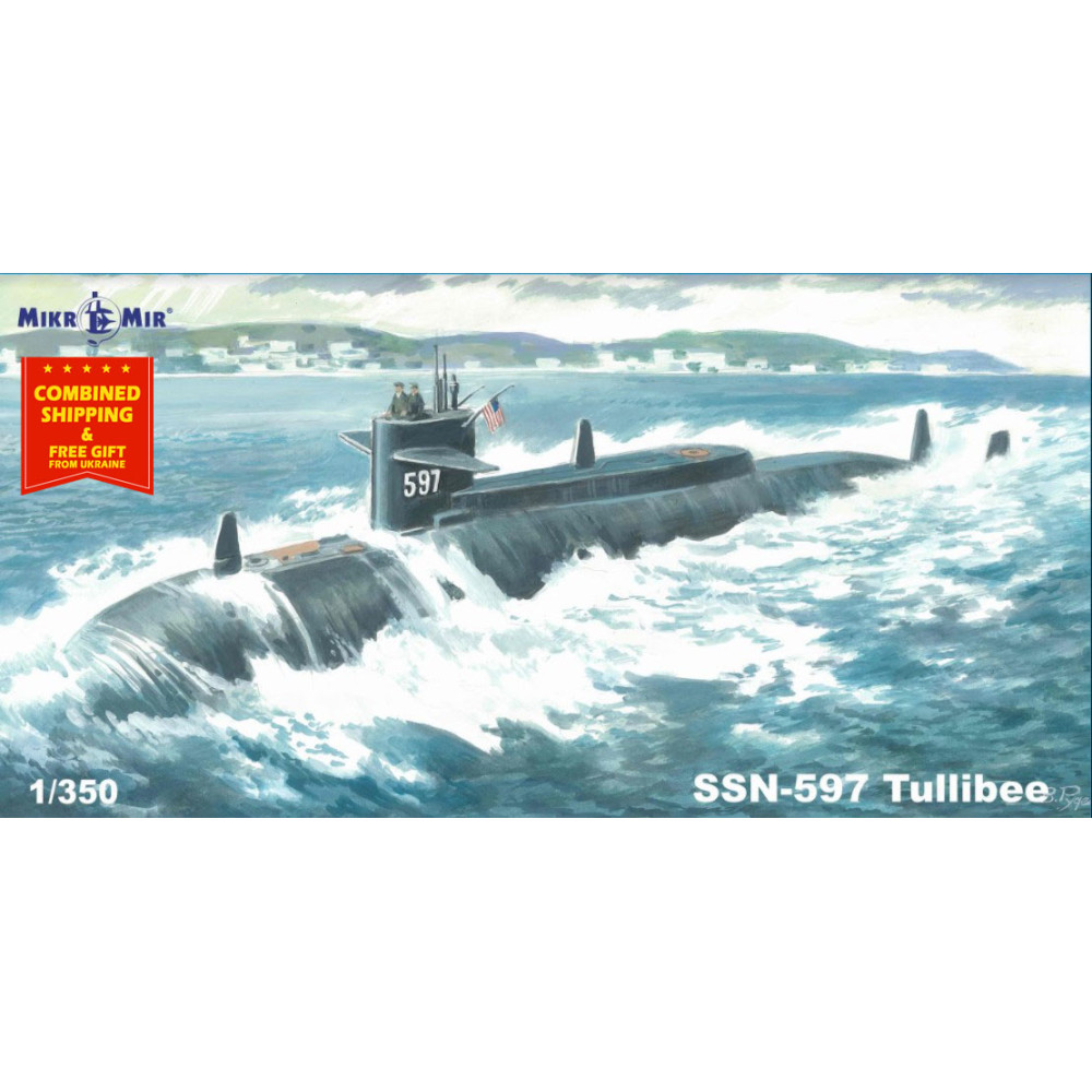 Mikro Mir 350-041 - 1/350 - SSN-597 Tullibee. US military boat