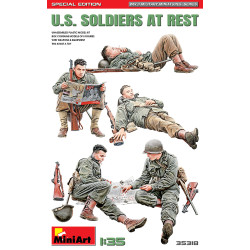 Miniart 35318 - 1/35 U.S. soldiers at rest. special edition, military miniatures