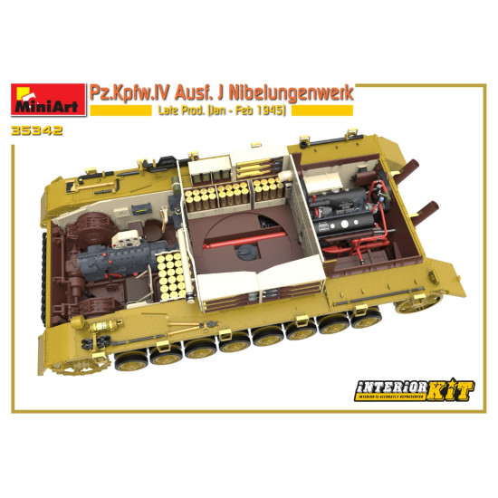 Miniart 35342 - 1/35 Pz.Kpfw.IV Ausf. J Nibelungenwerk Late Prod. (1945) scale