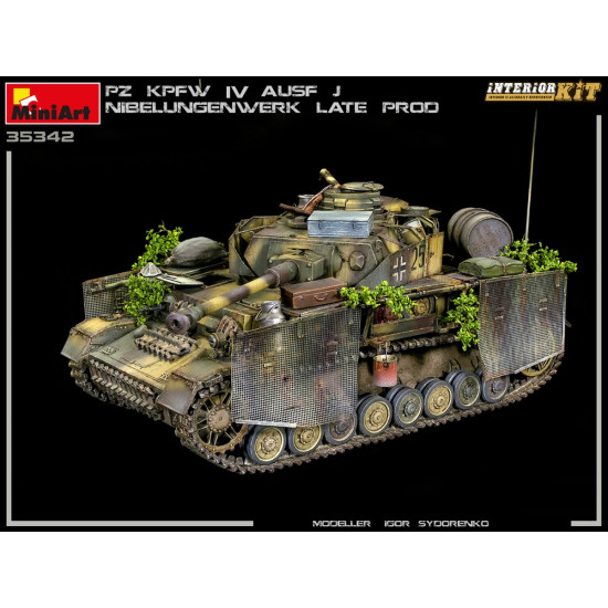 Miniart 35342 - 1/35 Pz.Kpfw.IV Ausf. J Nibelungenwerk Late Prod. (1945) scale