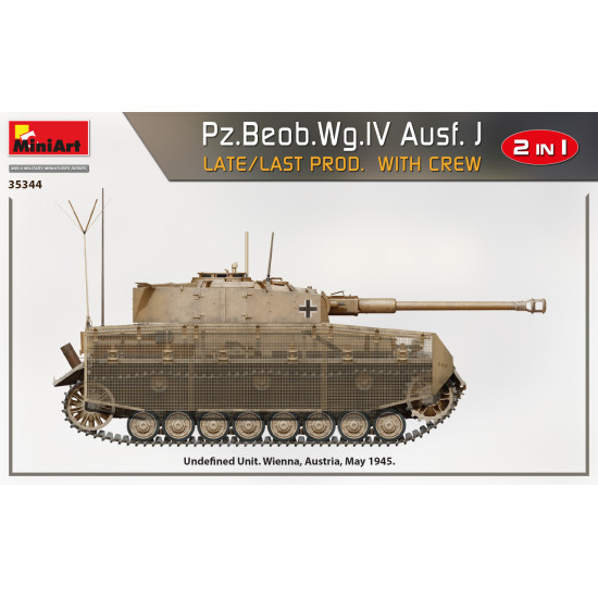 Miniart 35344 - 1/35 Pz.Beob.Wg.IV Ausf. J late/last prod. 2 in 1 W/Crew scale