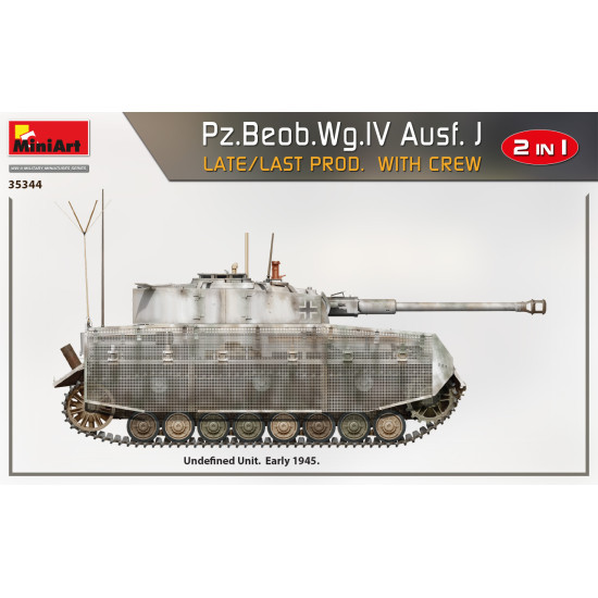 Miniart 35344 - 1/35 Pz.Beob.Wg.IV Ausf. J late/last prod. 2 in 1 W/Crew scale