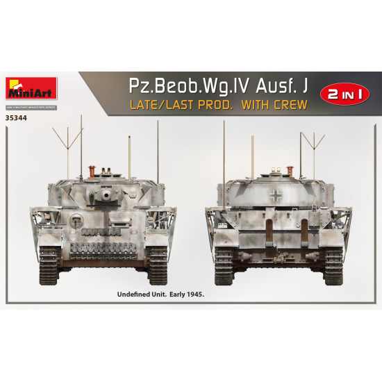 Miniart 35344 - 1/35 Pz.Beob.Wg.IV Ausf. J late/last prod. 2 in 1 W/Crew scale