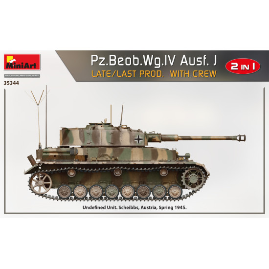 Miniart 35344 - 1/35 Pz.Beob.Wg.IV Ausf. J late/last prod. 2 in 1 W/Crew scale