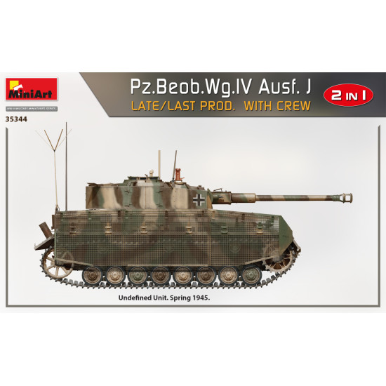 Miniart 35344 - 1/35 Pz.Beob.Wg.IV Ausf. J late/last prod. 2 in 1 W/Crew scale