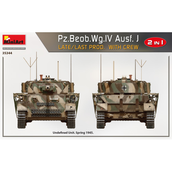 Miniart 35344 - 1/35 Pz.Beob.Wg.IV Ausf. J late/last prod. 2 in 1 W/Crew scale