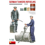 Miniart 35348 - 1/35 German Tankers Refueling, WWII military miniatures scale