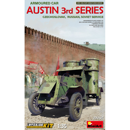 Miniart 39007 - 1/35 Austin Armoured Car 3rd Series Czechoslovak Russian USSR