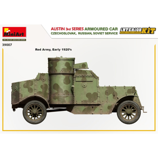 Miniart 39007 - 1/35 Austin Armoured Car 3rd Series Czechoslovak Russian USSR