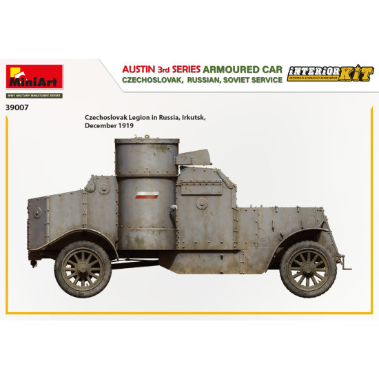 Miniart 39007 - 1/35 Austin Armoured Car 3rd Series Czechoslovak Russian USSR