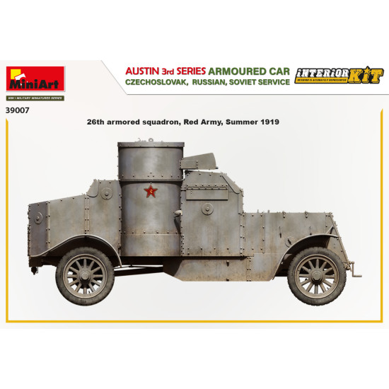 Miniart 39007 - 1/35 Austin Armoured Car 3rd Series Czechoslovak Russian USSR