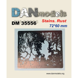 Dan Models 35556 Stencil No. 4 for applying rust stains on a scale 1:35 kit