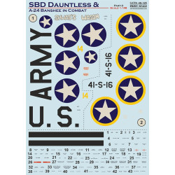 Print Scale 48-195 - 1/48 - SBD Dauntless and A-24 Banshee in combat. Part 3 kit