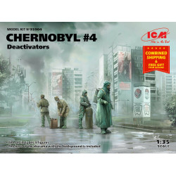 US STOCK *** ICM 35904 - 1/35 Chernobyl #4. Deactivators (4 figures) scale model kit