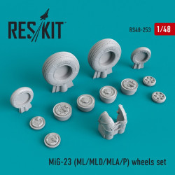 Reskit RS48-0253 - 1/48 Reskit RS48-0253 - MiG-23 wheels set scale resin model