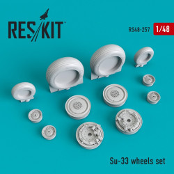Reskit RS48-0257 - 1/48 Su-33 wheels set for scale model kit resin detail