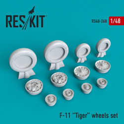 Reskit RS48-0268 - 1/48 F-11 Tiger wheels set for scale plastic model kit