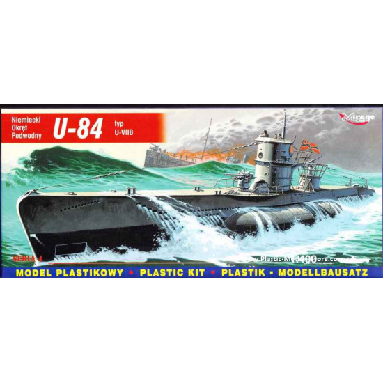 U-84 type U-VIIB German Submarine 1941 WWII 1/400 Mirage 40410