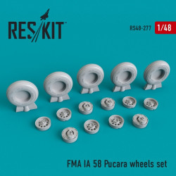 Reskit RS48-0277 - 1/48 FMA IA 58 Pucara wheels set for scale plastic