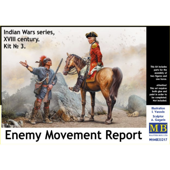 Master Box 35217 - 1/35 Enemy Movement Report. Indian Wars Series, XVIII. Kit 3